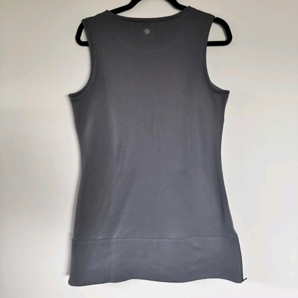 Athleta Hot When Youre Not SleeLeless Dark Gray Fleece Dress Large & Xl - Picture 3 of 9